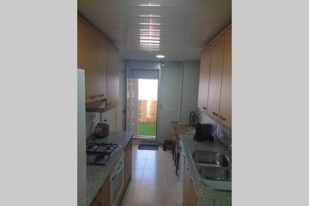 Apartamento Para 5 Personas Frente Al Mar Con Piscina Y Parking Cubelles Buitenkant foto